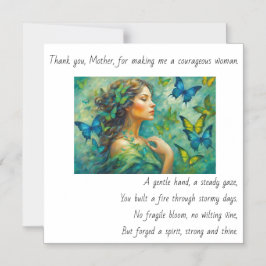 Danke, Mutter Gedicht Magnetkarte Magneteinladung