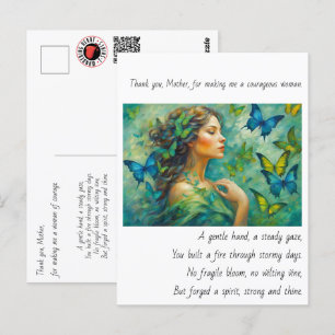 Danke, Mutter Gedicht Postkarte