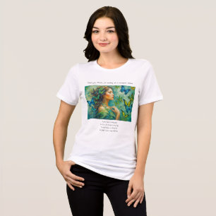Danke, Mutter Gedicht T - Shirt. Tri-Blend Shirt