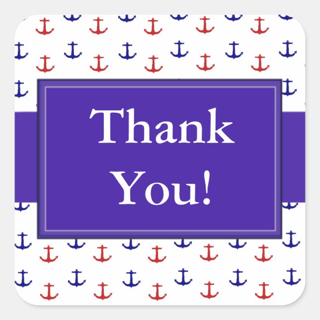 Danke Nautic Anchors Stickers (Vorderseite)
