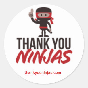 Danke Ninjas Aufkleber