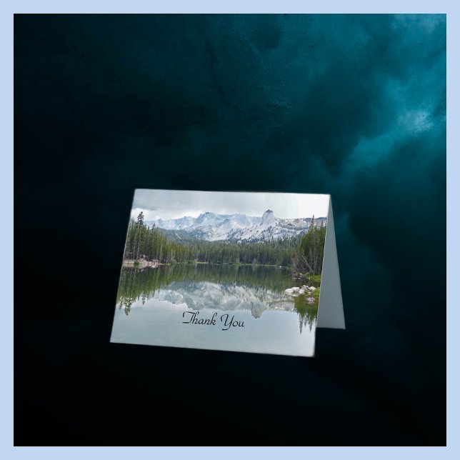 Danke Note Card, Mountains, Lake, Blank Inside (Von Creator hochgeladen)