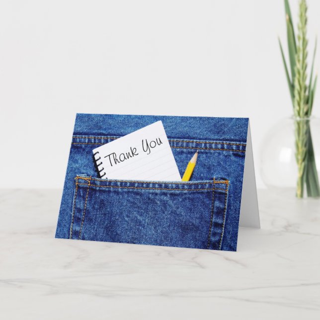 Danke Notebook in Pocket (Vorderseite)