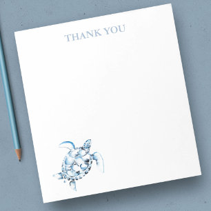 Danke, Notepads Sea Turtle Stationery Notizblock