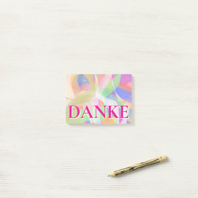 Danke Notizen Notizen (Auf Schreibtisch)
