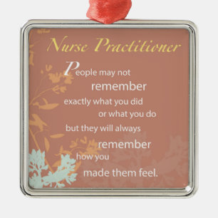 Danke Nurse Practitioner, Brown Ornament Aus Metall