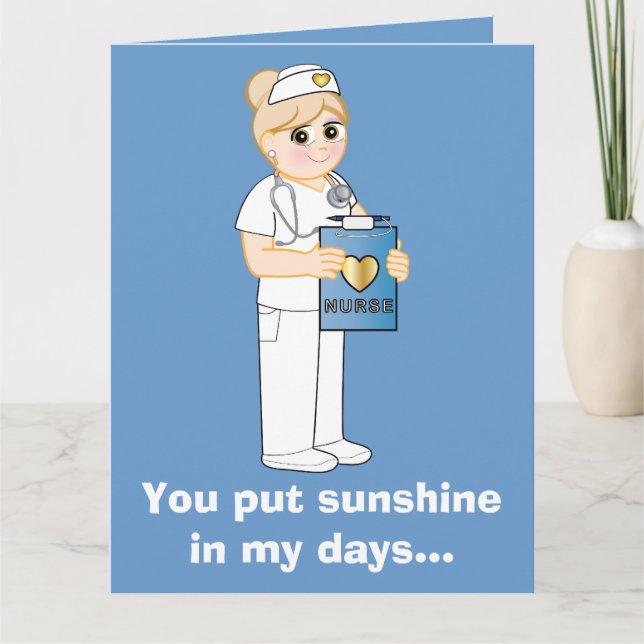 Danke, Nurse Sunshine Karte (Vorderseite)