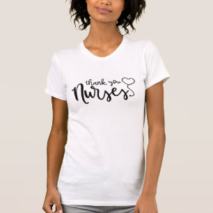 Danke Nurses Extravagantes Skript T-Shirt