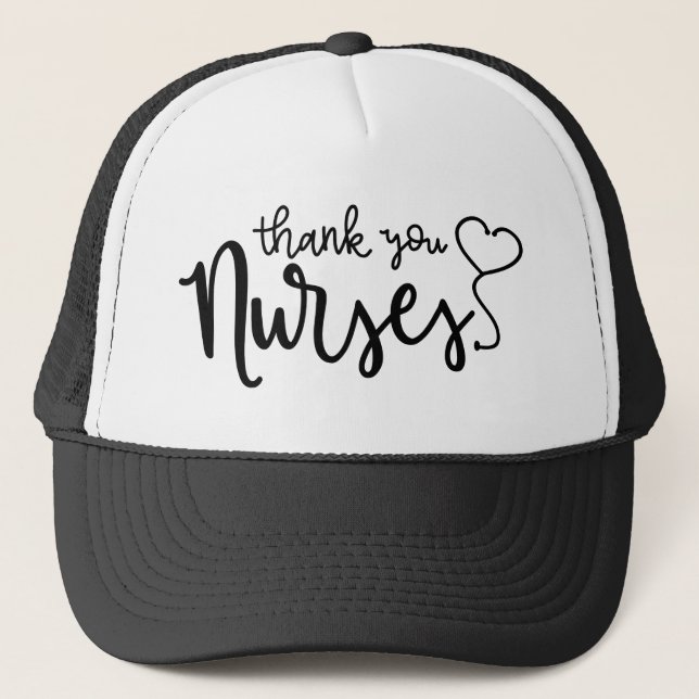 Danke, Nurses | Extravagantes Skript Truckerkappe (Vorderseite)