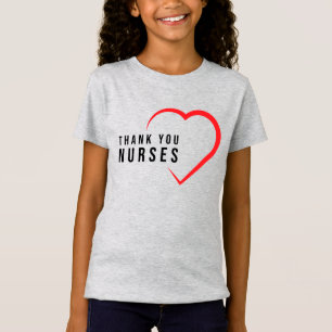 Danke Nurses  Herz Rot T-Shirt