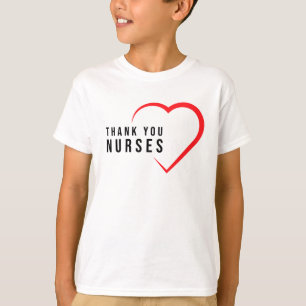 Danke Nurses  Herz Rot T-Shirt