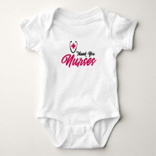 Danke Nurses  Rosa Baby Strampler