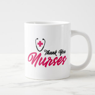 Danke Nurses  Rosa Jumbo-Tasse