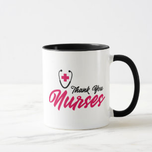 Danke Nurses  Rosa Tasse