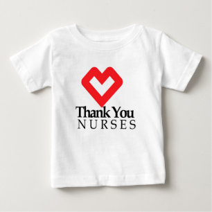 Danke Nurses Rotes Herz Baby T-shirt