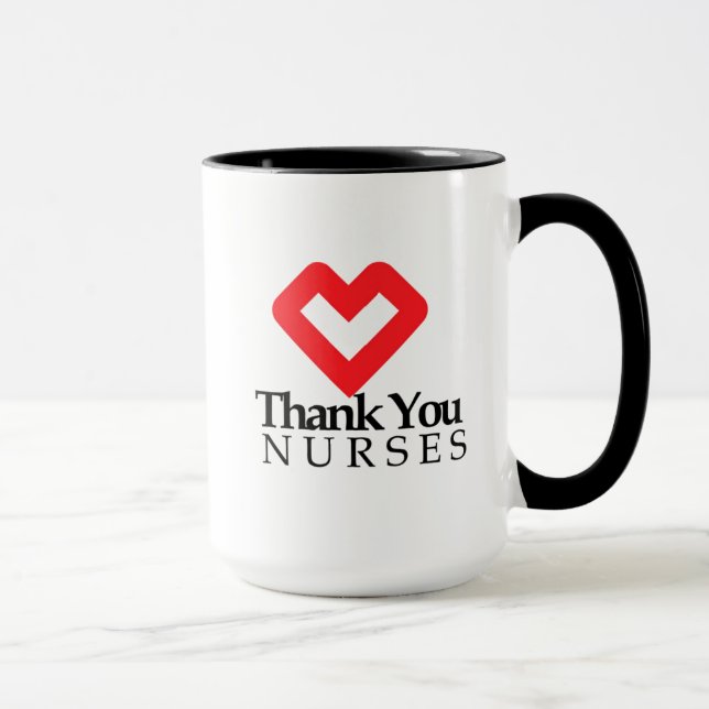 Danke Nurses| Rotes Herz Tasse (Rechts)