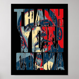 Danke Obama T-Shirt - Vintage_1 Poster