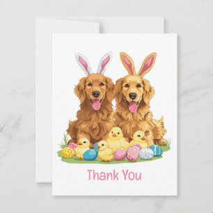 Danke Ostern Golden Retriever Hunde Hasenohren