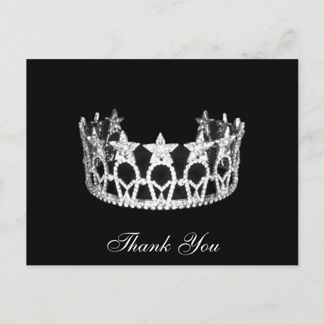 Danke Pageant Crown Postcard Postkarte (Vorderseite)