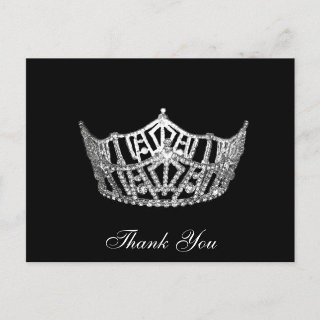 Danke Pageant Crown Postcard Postkarte (Vorderseite)