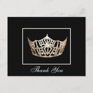 Danke Pageant Crown Postcard Postkarte