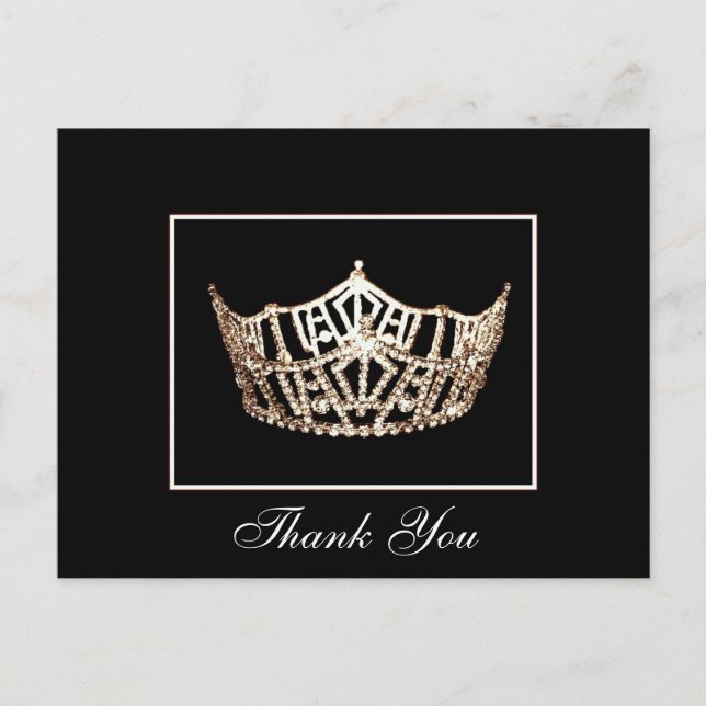 Danke Pageant Crown Postcard Postkarte (Vorderseite)
