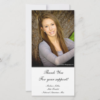 "Danke!" Pageant-Fotokarte Dankeskarte