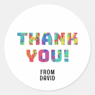 Danke Paint Runder Aufkleber