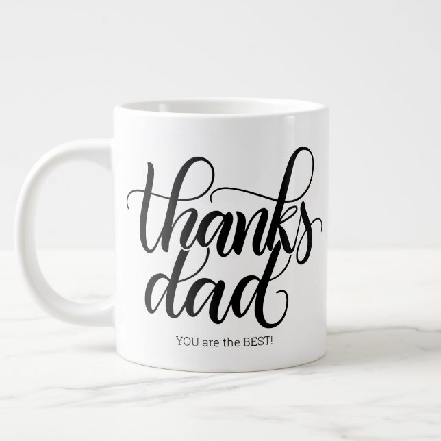 Danke Papa, du bist der Beste! - Jumbo-20oz-Tasse Jumbo-Tasse (Links)