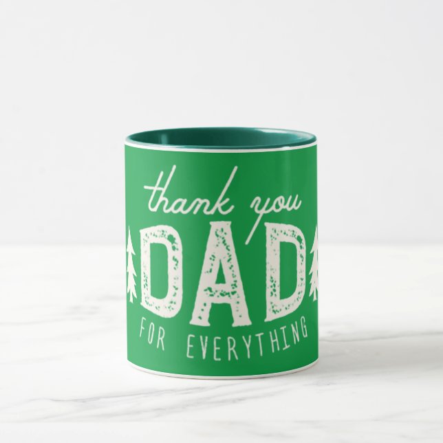 Danke, Papa für alles Tasse (Zentrum)