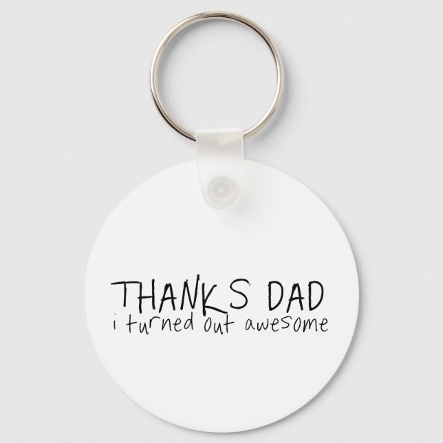 Danke Papa... Vatertagsgeschenk Schlüsselanhänger (Vorderseite)