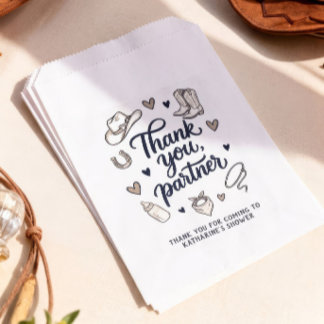 Danke Partner Cowboy-Baby-Shower-Geschenktüte Geschenktütchen