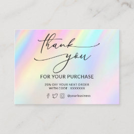 Danke Pastellfarben Visitenkarte