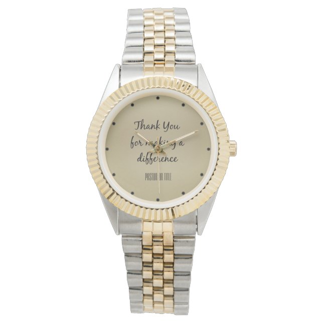 Danke, Pastor Armbanduhr (Vorderseite)