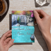 Danke Pastor | Blaues Wasserfall-Dankeschön