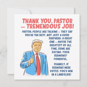 Danke Pastor Wertschätzung Karte
