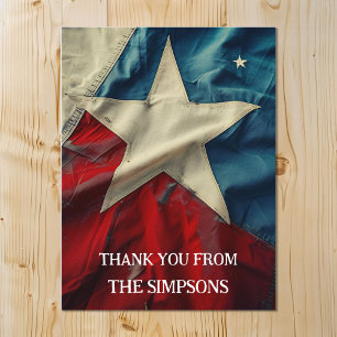 Danke Patrioten Rot Weiß Blau Lone Star  Postkarte
