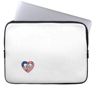Danke Patriotenherz Vintage Vektor Design_1 Laptopschutzhülle