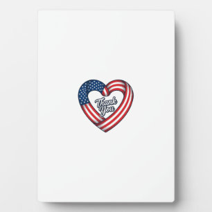 Danke Patriotenherz Vintage-Vektordesign_1 Fotoplatte