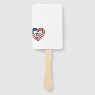 Danke Patriotisches Herz Vintage Vektor Design_1 Fächer