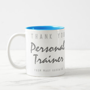Danke Personal Trainer Zweifarbige Tasse