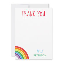 Danke Personalisierte Regenbogen-Kinderparty