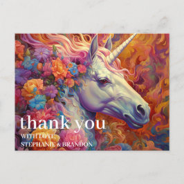 Danke Phantastisch Unicorn Postkarte