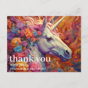 Danke Phantastisch Unicorn Postkarte