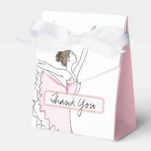 Danke Pink Ballerina Birthday Baby Fevor Boxes Geschenkschachtel