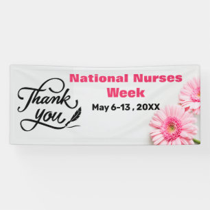 Danke Pink Daisy National Nurses Week Banner
