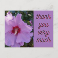 Danke, Pink Hibiskus Blume Card