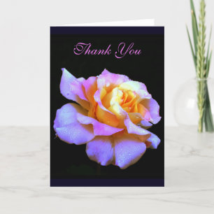 Danke, Pink Rose Grußkarte Dankeskarte