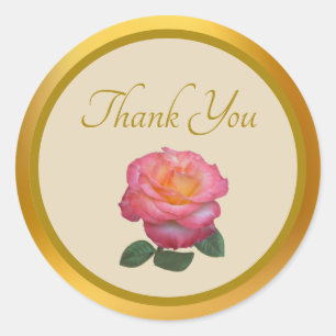 Danke, Pink Rose Sticker