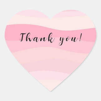 Danke, Pink Striped Stickers